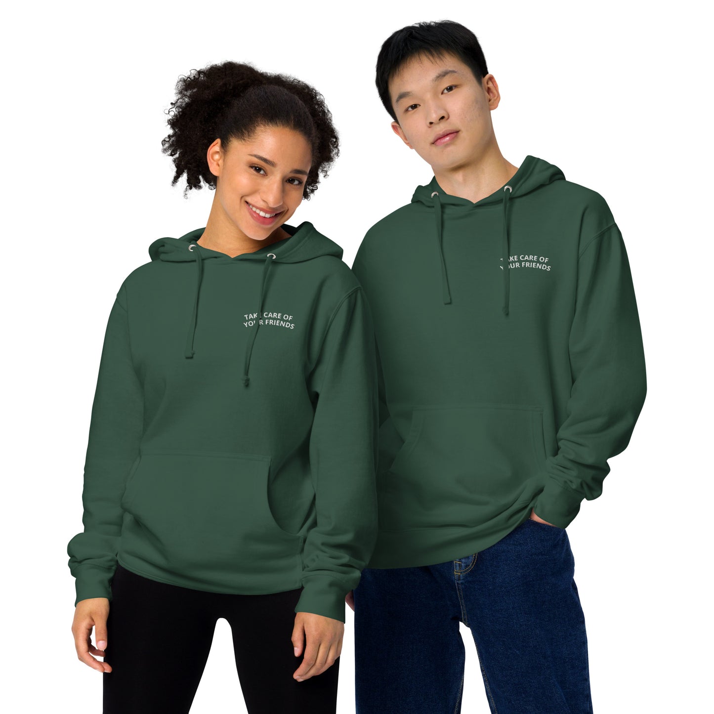 Take Care of Your Friends Unisex Midweight Hoodie