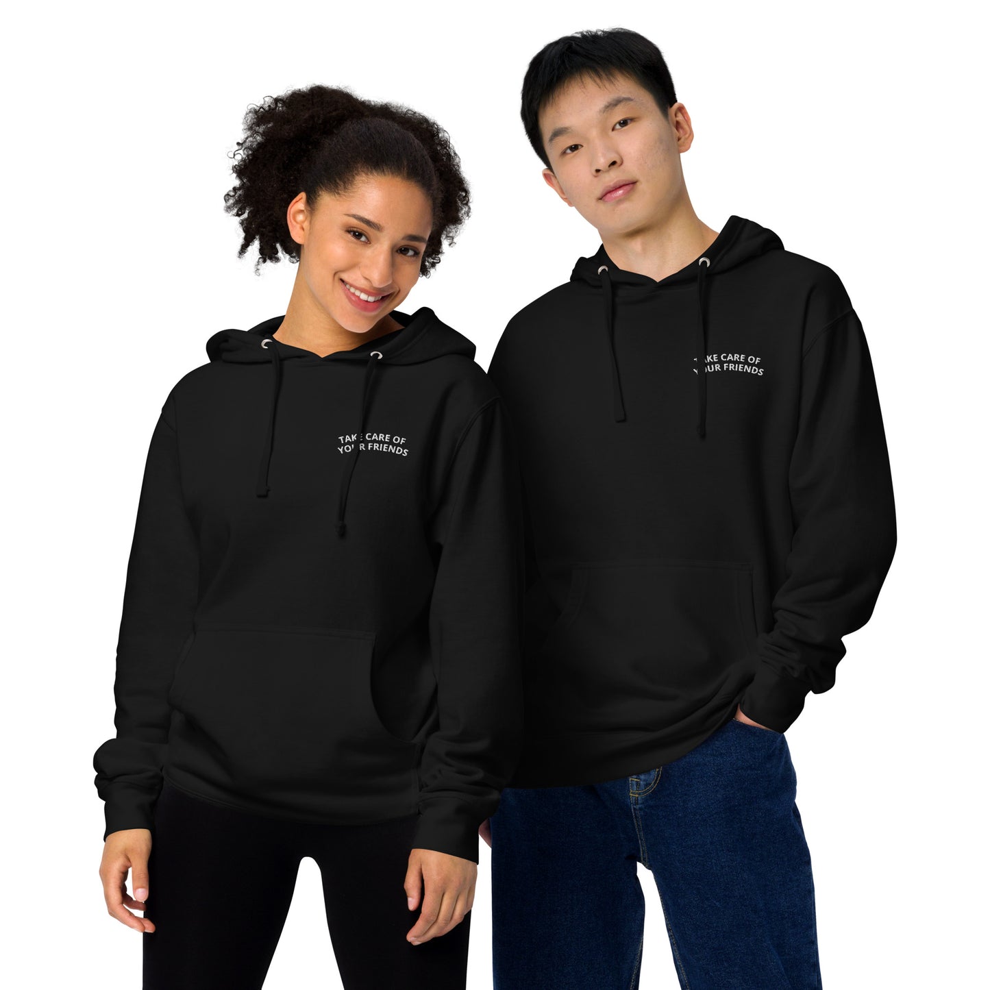 Take Care of Your Friends Unisex Midweight Hoodie