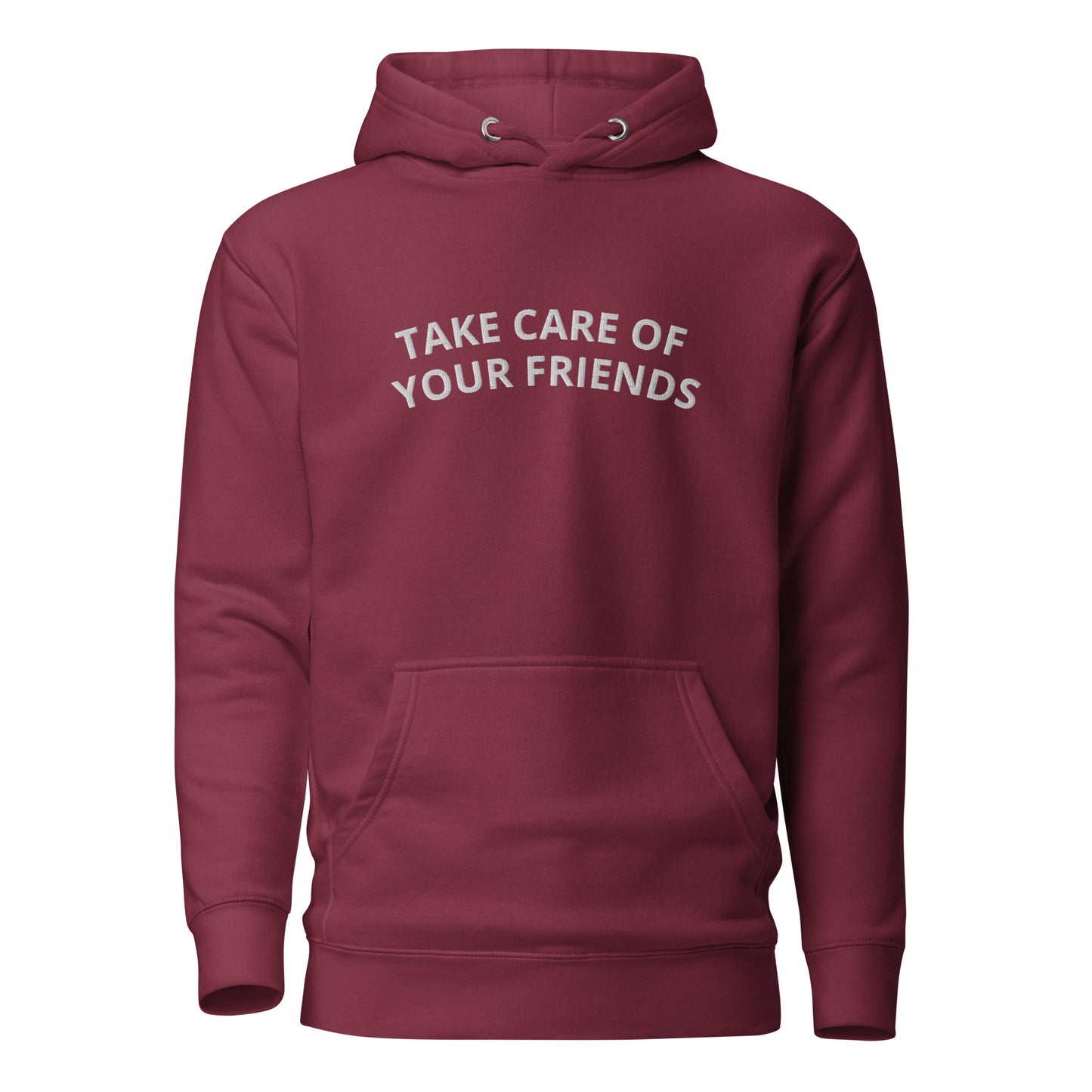 Official Take Care of Your Friends Stitched Hoodie